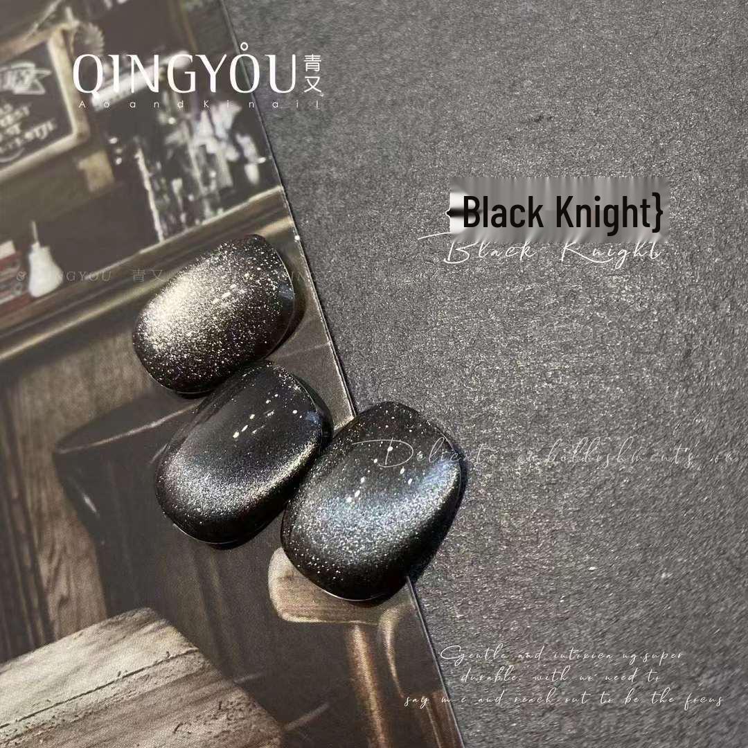 

Гель-лак Black Knight Crystal Cat Eye & Pearl 2025 - Лунное сияние
