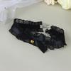 Elegant Lace Bowkot Choker Necklace Gothic Collar Necklace With Bells Vintage Choker Short Chain Necklace Jewelry