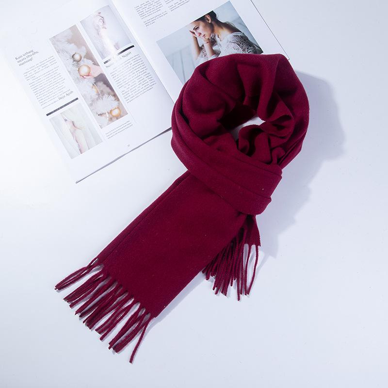 Wełniany zimowy szalik dla kobiet szaliki dla dorosłych szaliki dla pań moda kaszmirowy poncho otulacz