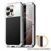 Per iPhone 18 17 Air 17e 16 15 14 13 12 11 Pro Max XS 8 7 Plus XR Custodia Metallica Doom Tank Resistente Copertura Protettiva Schermo in Alluminio