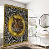 1Pc Leopard Print Tiger Print Waterproof Shower Curtain Bathroom Partition Privacy Multiple Sizes With 12 Hooks Easy To Install