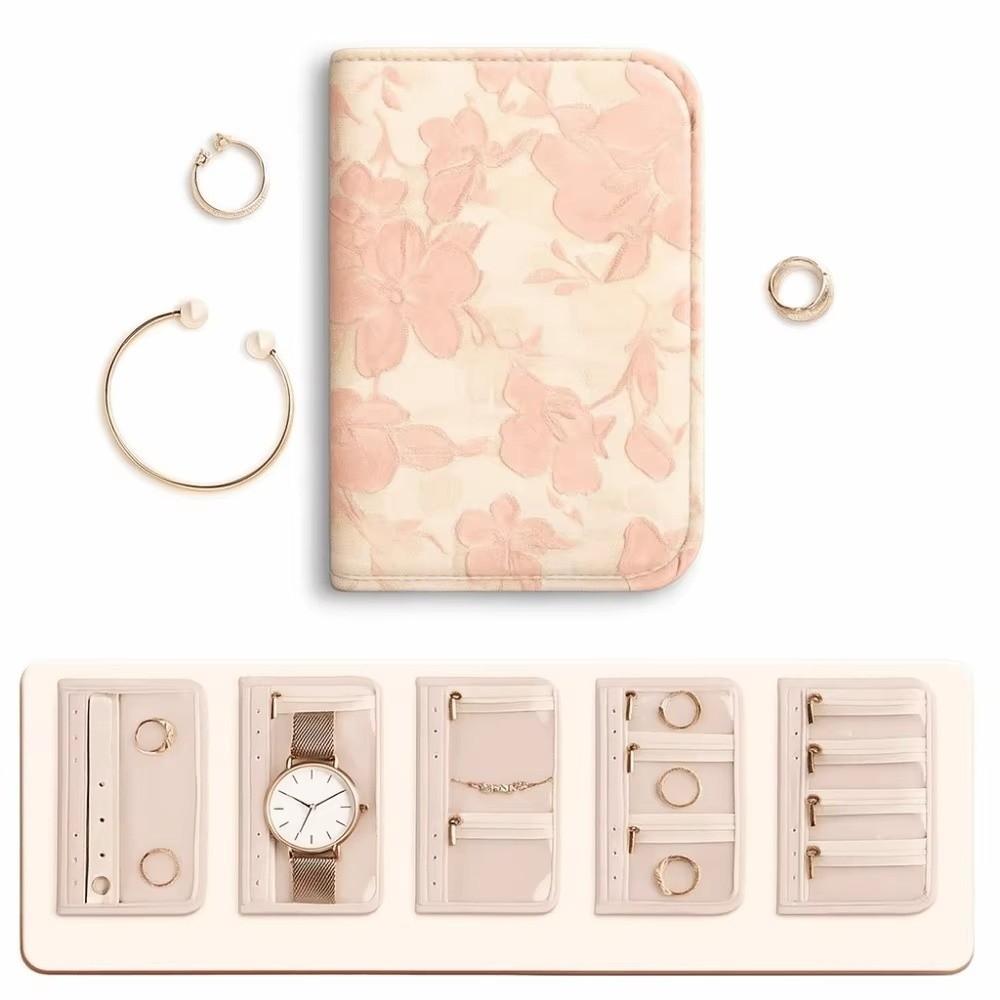 Butterfly/Pattern Jewelry Storage Book Anti-oxidation Grid Storage Jewelry Storage Bag for Women
