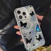 Cute Polka Dot Butterfly Transparent Hard Phone Case For Apple Iphone