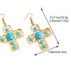 Ladies' Fashion Alloy Earrings Elegant Pearl Earrings Cross minimalist fashion lady's  High Quality