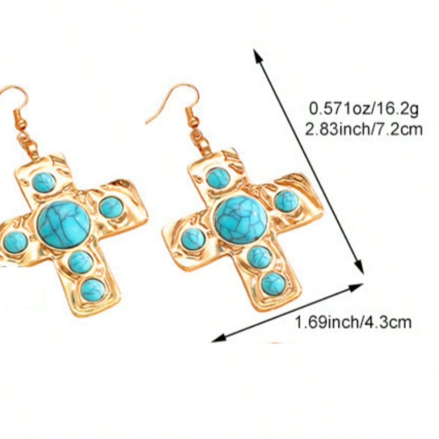 Ladies' Fashion Alloy Earrings Elegant Pearl Earrings Cross minimalist fashion lady's  High Quality