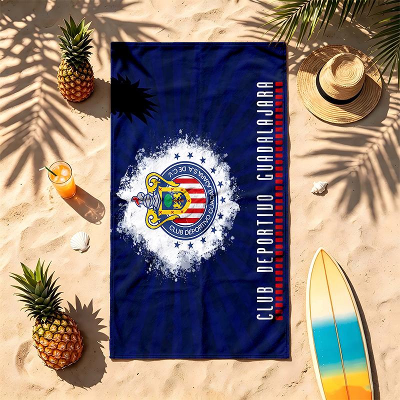 Club Deportivo Guadalajara (28) Theme Beach Towel Sand Resistant Soft And Comfortable Suitable For The Pool Camping Yoga And Diving A Travel