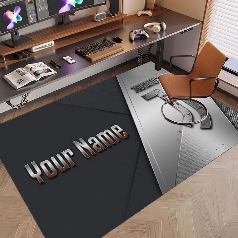 Tappeto Personalizzato Modello Juventus FC Stampa Nome Testo Morbido Antiscivolo Tappeto per Pavimento per Decorazione Interna Casa