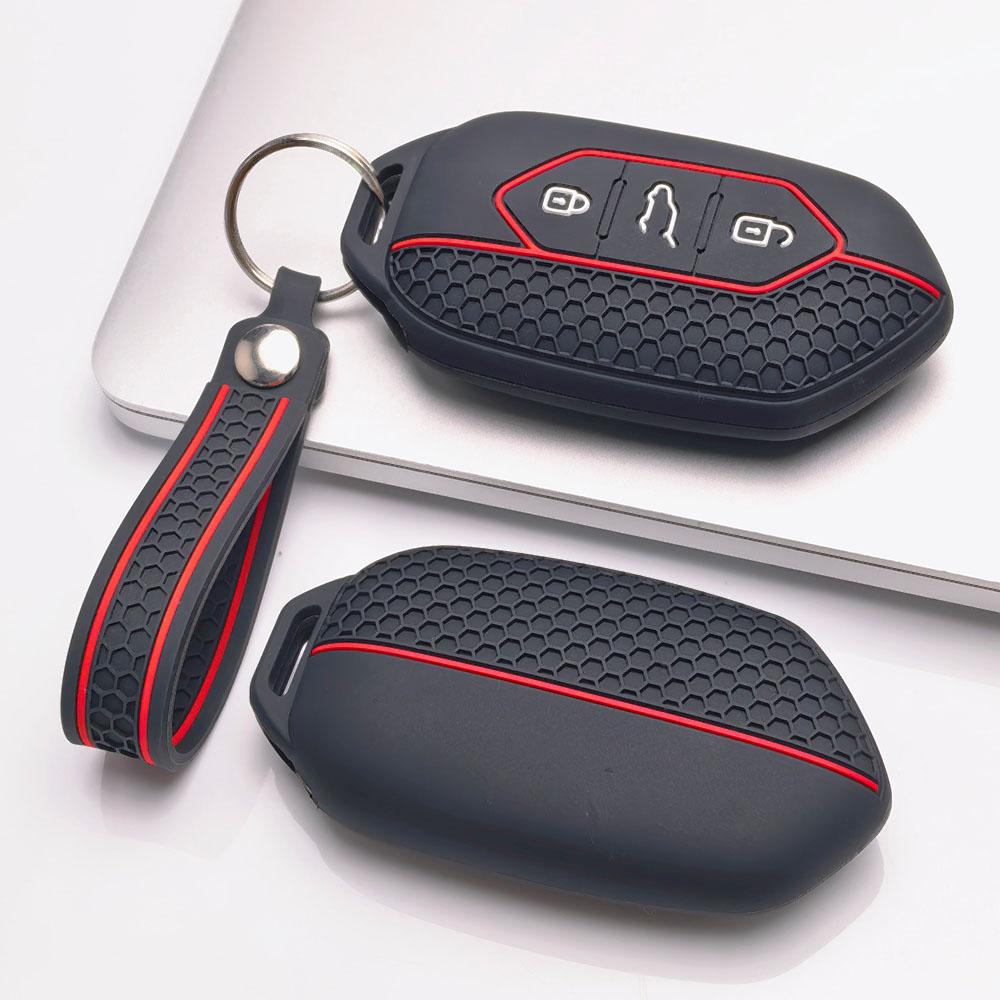 Key Fob Cover for Kia Sportage Ceed Sorento Rio Niro Seltos K5 K3 with Keychain Anti-Scratch Guard Shockproof Protection Soft Grip Texture