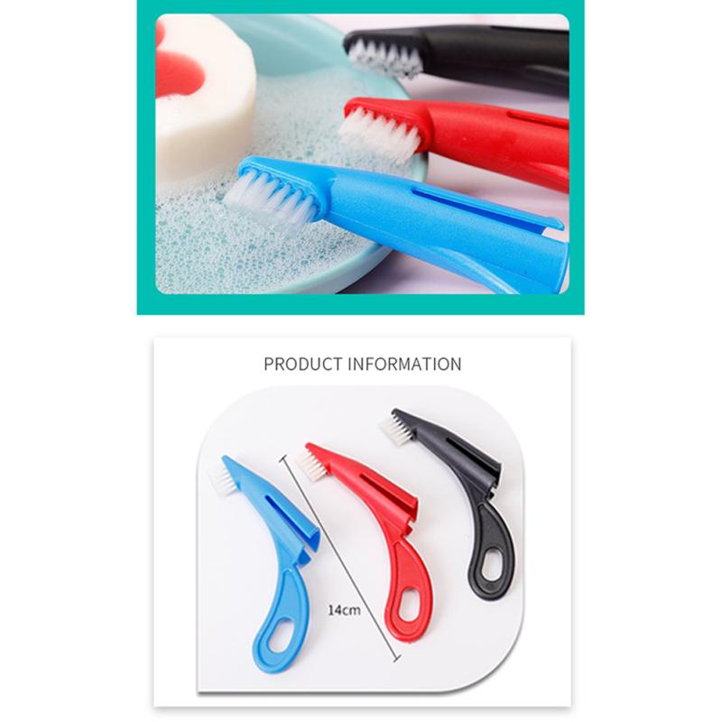 Pet Finger Toothbrush Cat Dog Flexible Bristles Rubber Toothbrush Teeth Cleaning Tool Pet Supplies