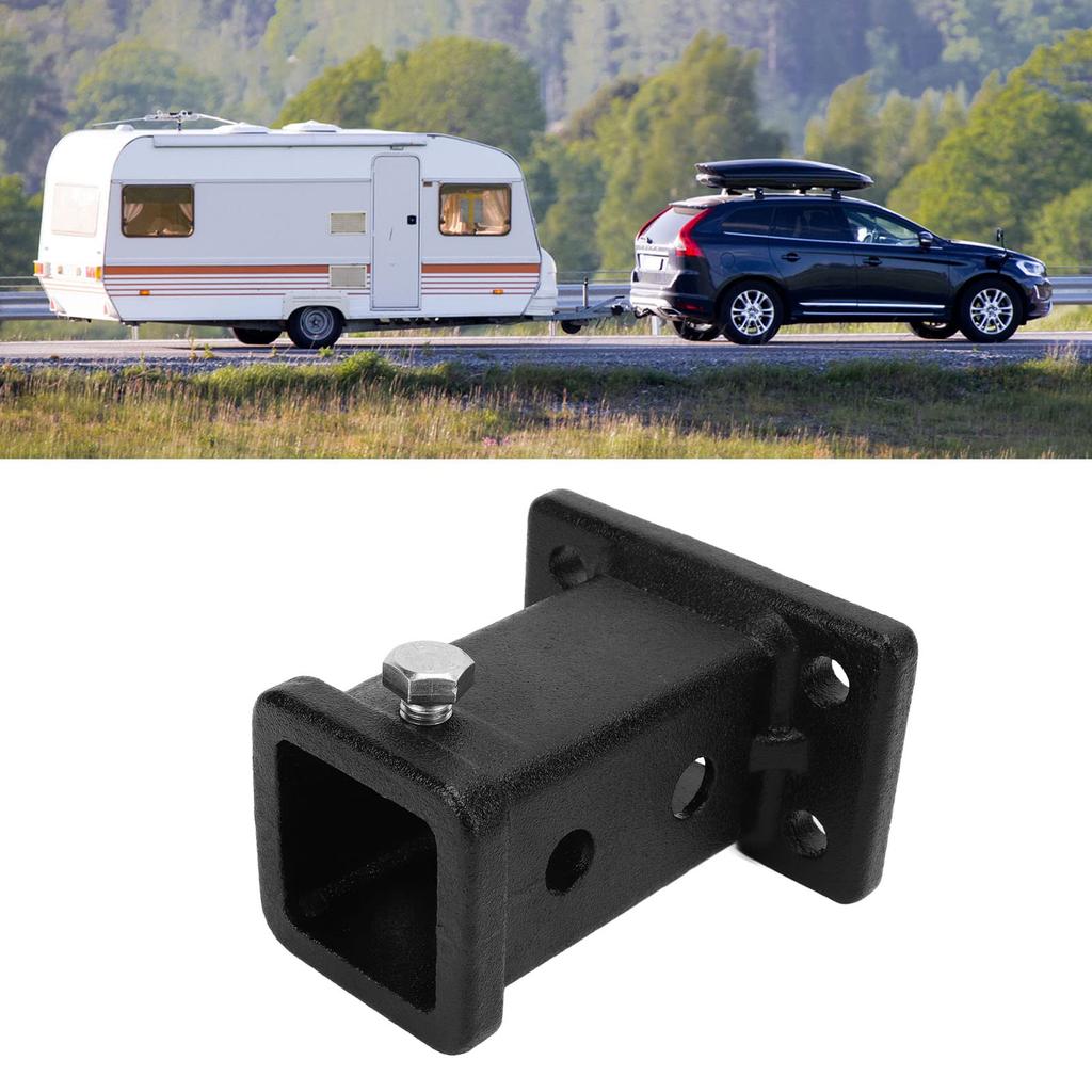 Trailer Hitch Receiver Tube, Universal Tow Bar Hitch Receiver Adapter, 2" Bolt-On Receiver Tube,