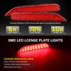 LED Rear Bumper Reflector Lights For Nissan X-trail T32 Rogue Qashqai J11 Leaf Pathfinder Infiniti Q50 QX60 JX35 2014 2015 2016