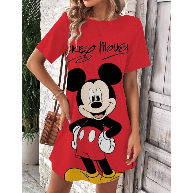 2025 Summer Animal Printed Dress Women's Short Sleeved Beach Sunwear Elegant Casual Party Dress