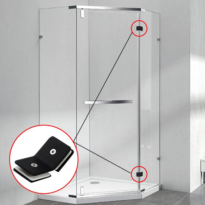 Stainless Steel 180° Glass Partition Clip for Stair Handrails