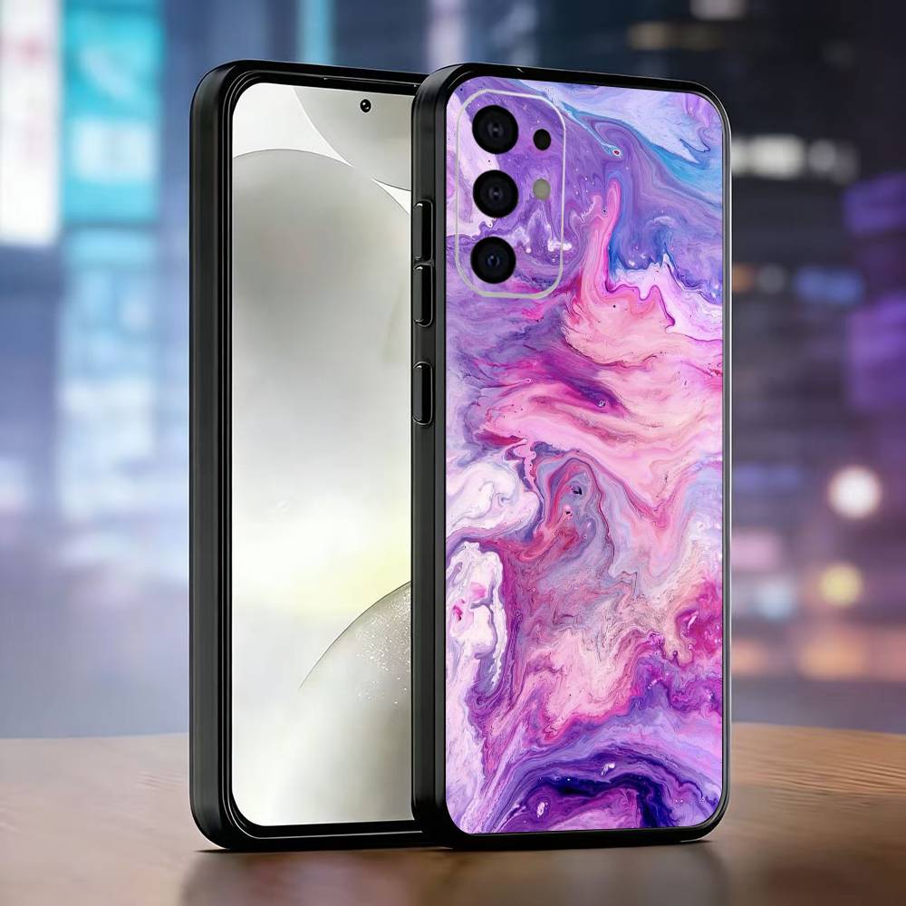 

Psychedelic trippy Holographic Phone Case For Samsung S25,S24,S21,S22,S23,S30,Ultra,S20,Plus,Fe,Lite,Note,10,Black Cover Samsung S23plus5G