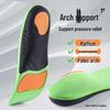 Men's High-Elastic Arch Support Insoles - Breathable, Sweat-Absorbing, Shock-Absorbing, Flat Foot Correction.