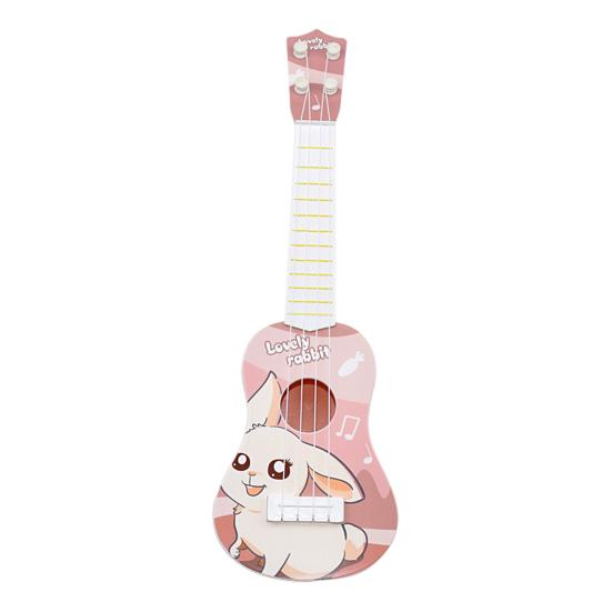 Детская укулеле Игрушка Мини Образовательная Музыкальная Игрушка для Малышей Дошкольников Пластиковый Музыкальный Инструмент со Звуком A