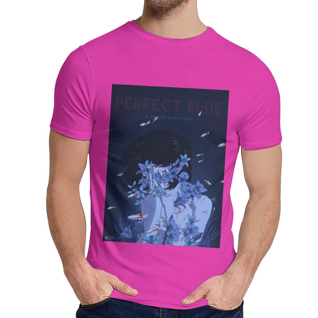 Round Collar Amazing Perfect Blue Satoshi Kon Anime 1997 T Shirt Hip Hop Unisex Soft Slim