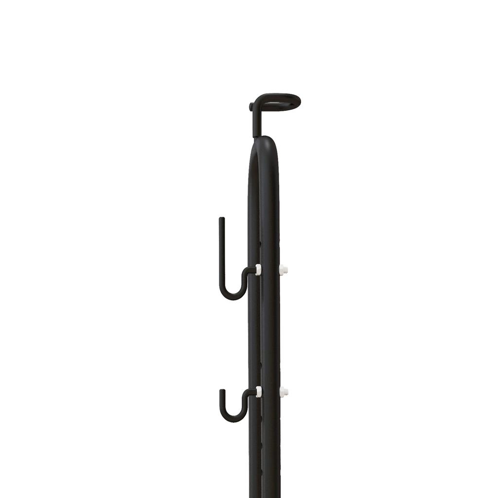 Vertical and Horizontal Bike Rack Bicycle, Storage Stand with Adjustable Hooks, for 24"-29" Wheels, 700c Bike
