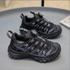 2025 Autumn New Boys' Tire Bottom Sports Shoes Double Mesh Girls' Rotating Buckle Ultra Light Bottom Leisure Running Shoes 26-37