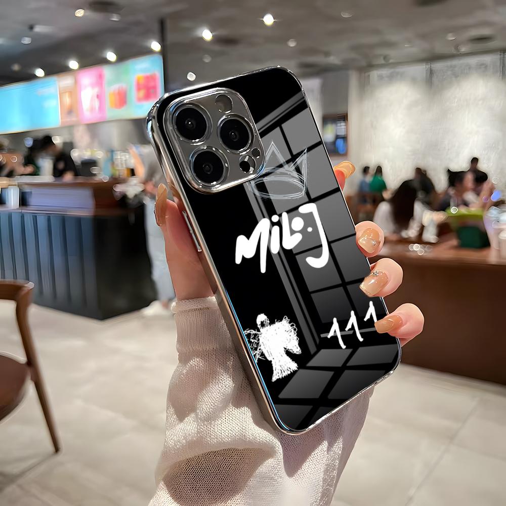 Singer Milo J Phone Case For IPhone 17 Pro Max 15 Pro 16 14 Plus 12 13 Mini 11 Pro Shockproof Electroplated Glass Cover