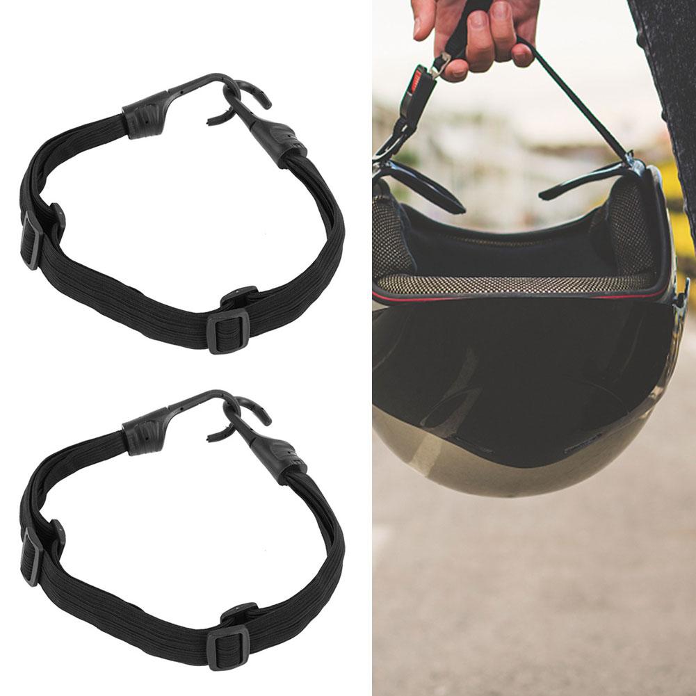 2Pcs Helmet Bandage Motorcycle Helmet Buckle Bundling Belt Elastic Rope Electric Accessory
