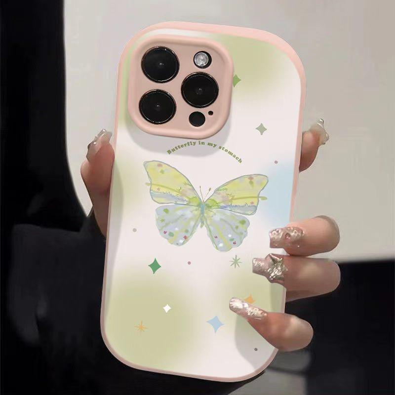 Butterfly Suitable for Iphone16pro Europe and America 15promax Mobile Phone Case 14PLUS13pro Anti-fall 12/11