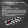 2pcs Car Side Body Sticker Emblem Decal for Mitsubishi Logo RALLIART ASX Lancer Colt Pajero Outlander Eclipse Galant Styling