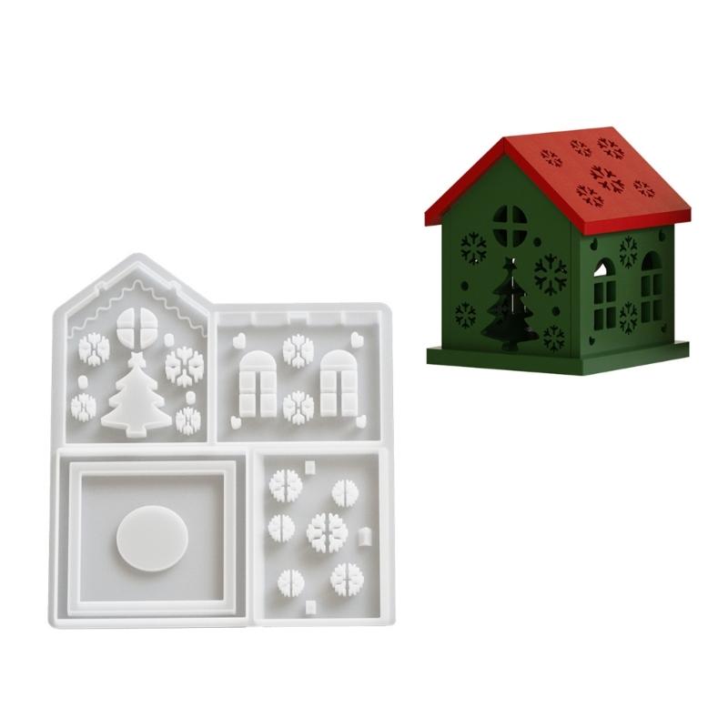 

House Silicone Night Light Stand Molds Crafting Moulds Silicone Art Craft Molds Ornament Molds for Hand-Making Craft