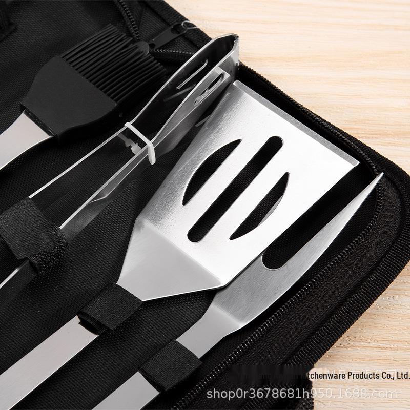 Portable Stainless Steel BBQ Tool Set for Home, Outdoor, and Camping – Includes Knife and Fork