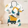 Women Plus Size V Neck Short Sleeve Scrub Top Leopard Heart Golden Feather Ornate Print Nurse Uniform Top
