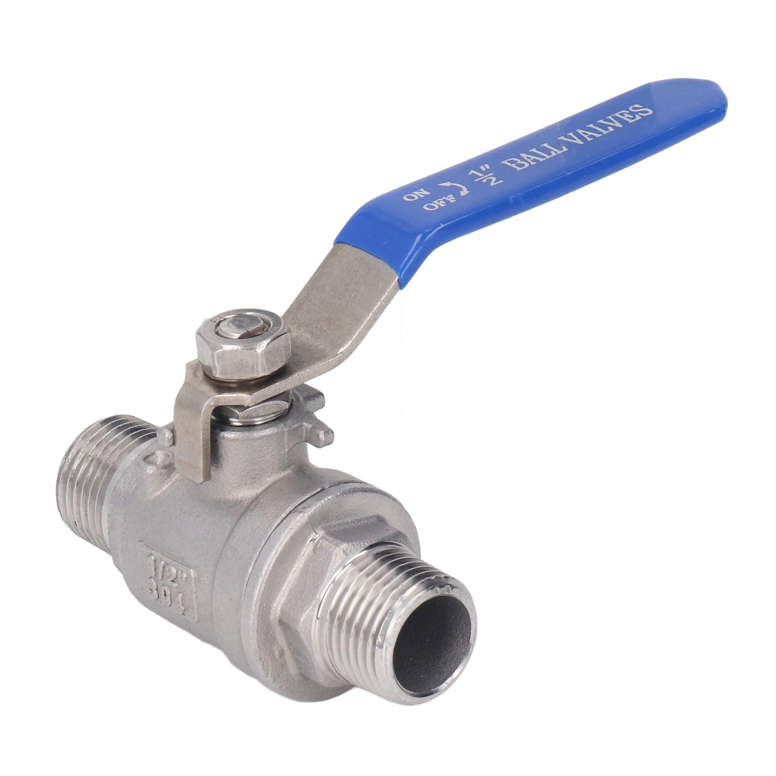 

Ball Valve Male to Male 12in DN15 1000 WOG 304 Stainless Steel Water Oil Gas Ball Valve