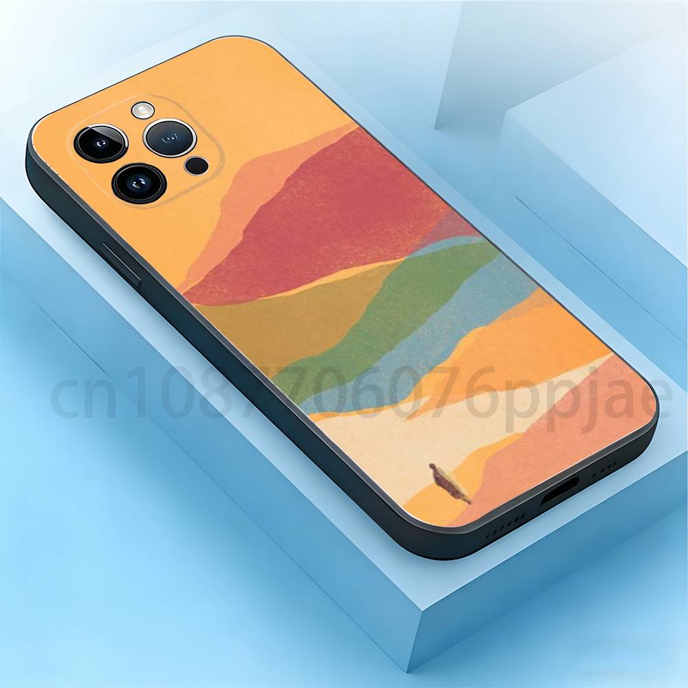 

Desert camel Phone Case For iPhone 17,16,15,14,13,12,11,XR,Pro,Max,Plus,mini, Silicone Black Cover iPhone14Pro