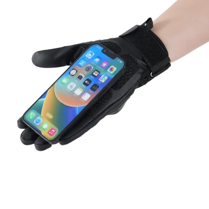 Motorcycle Gloves For Men, Breathable Mesh Cycling Gloves With Hard Shell & Palm Padding,