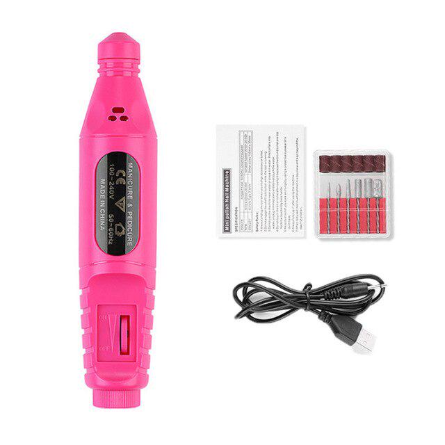 

USB электрическая дрель для ногтей, набор гель-лаков для удаления ногтей, педикюр, маникюр, инструменты для ногтей 16Z USB