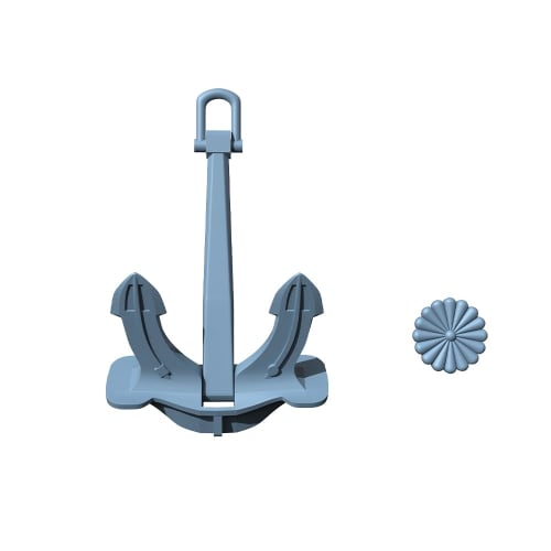 MRY-SFW 1/200 Scale Upgraded Ship Model: Japanese Navy Yamato-Class Anchor, Warship, Navy Kit