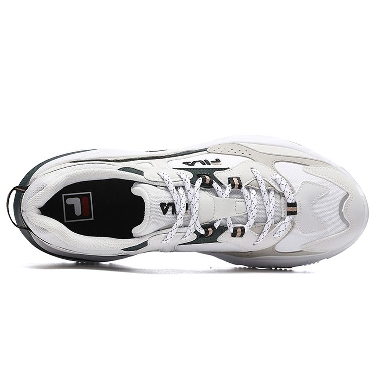 FILA Predator 2 Fabric Synthetic Leather Trendy Sports Low-Top Lifestyle Shoes Men sneakers Gray White F12M216132FNW