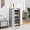 VidaXL Armoire à chaussures gris béton 52x37,5x100cm bois d'ingénierie, rangement de chaussures, armoire de rangement de 848447
