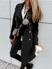 European & American Fashion Women's Double-Breasted Mid-Length Wool Coat Jacket