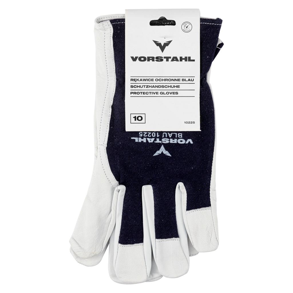 Protective Gloves BLAU 7 Goat Grain Leather QUALITY Vorstahl