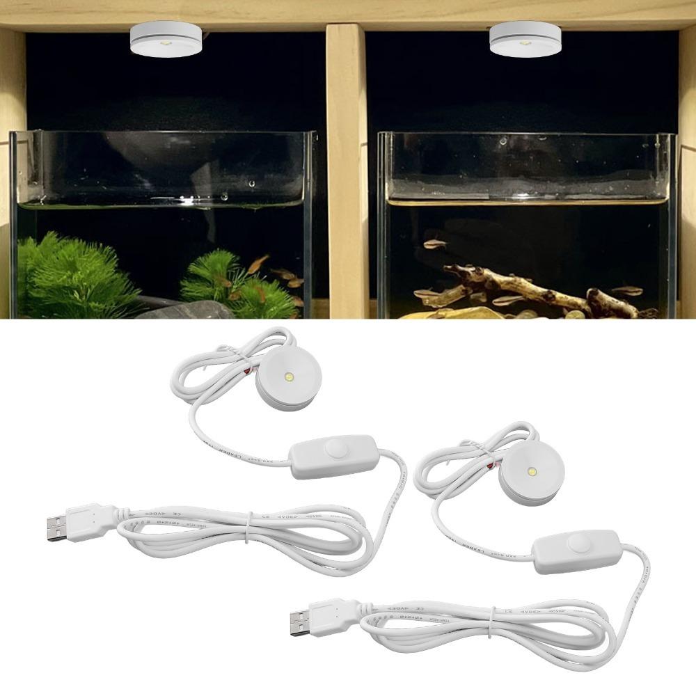 2pcs 6.6ft Cable USB Mini Spotlights 5V Small Spot Lights LED Spotlights  Display Cabinets