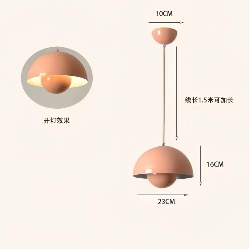 

23 см креативная люстра для спальни, кабинета, ресторана, подвесные светильники, декоративная лампа, многоцветная, опционально, современное внутреннее освещение Bud No light bulb розовый
