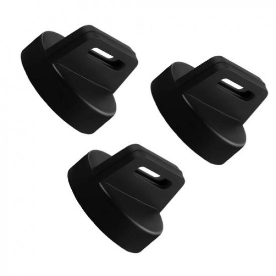 Black 3Pcs Ignition Key Cover Caps for Polaris Sportsman Scrambler Ranger