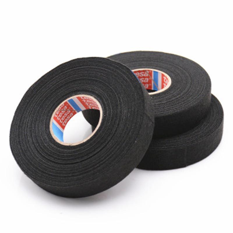 Auto Car Cable Wiring Harness Tape Heat-resistant Adhesive Cloth Fabric Tape Loom Protection Retardant Tape Stickers Accessories