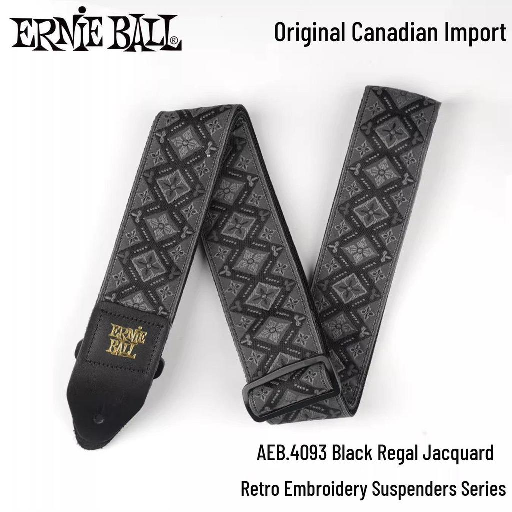 Ernie Ball Unisex Bakelite Guitar/Bass Strap - Extended Nylon Crossbody Shoulder Strap