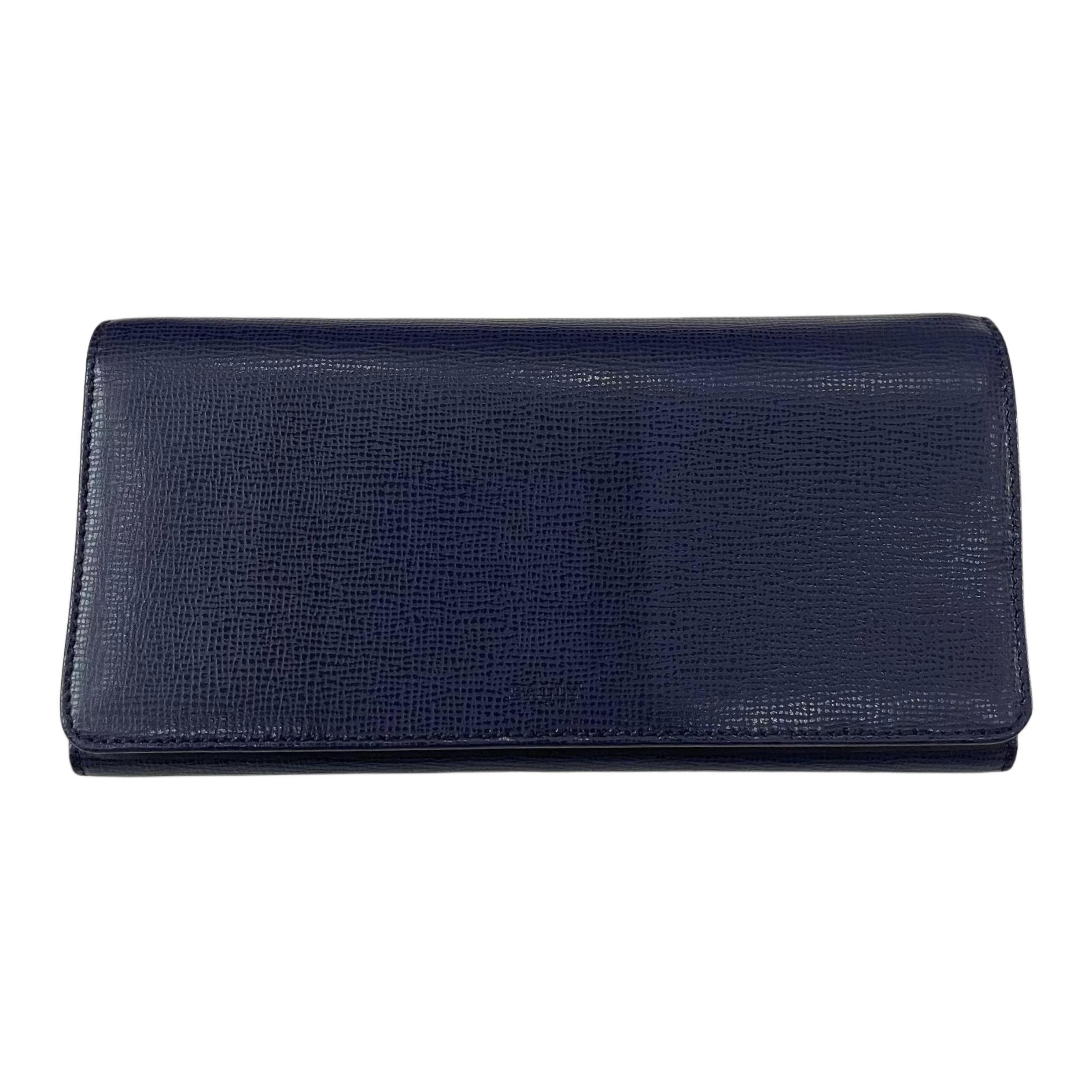 Bally Classic Leather Clutch Wallet Women wallet 6219823 Basic Set (Bag+Dust Bag)