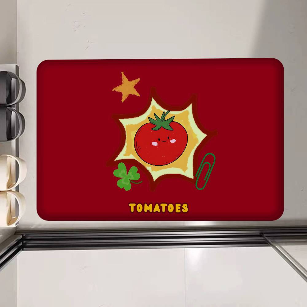 

Cartoon tomato pattern Entrance Door Mat Nordic Style Home Doormat Bathroom-Toilet Mats Bedroom Hotel Decor Mat 40x60cm