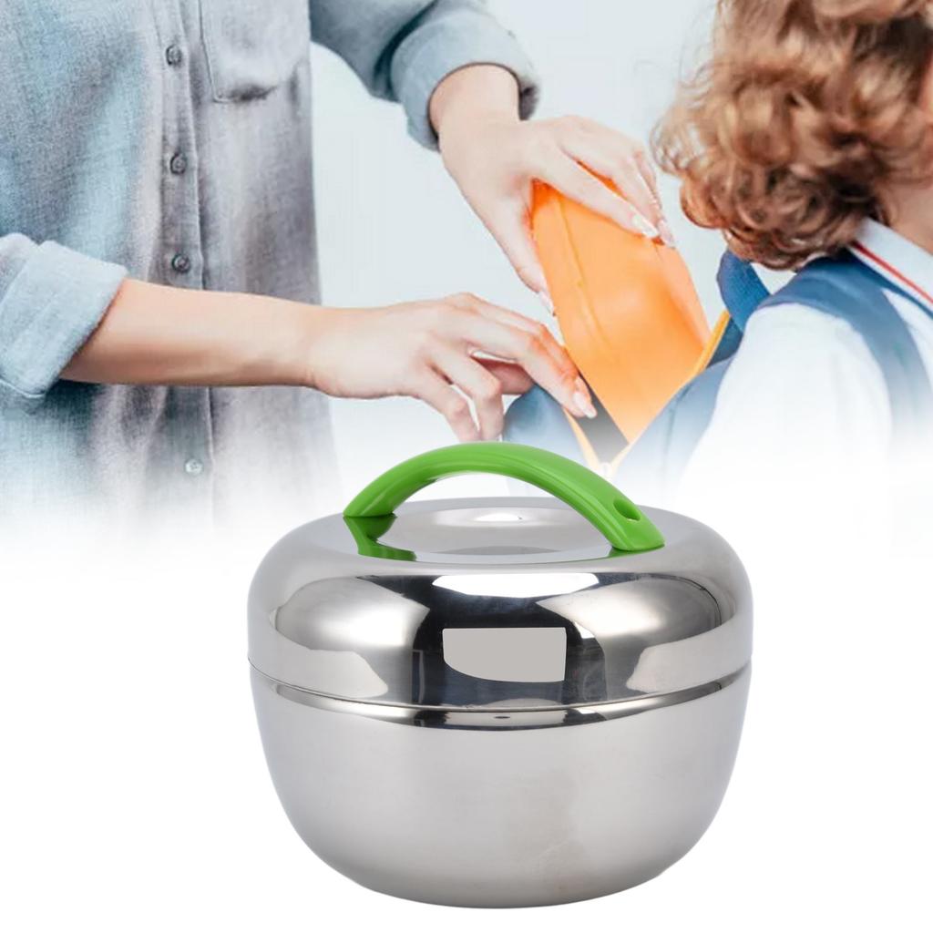 1.0L Stainless Steel Thermal Lunch Container Portable Insulated Lunch Box for Students Office Worker Insulated Lunch Containers