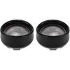 HDBUBALUS Smoked Turn Signals Lens Cover Visor Bezels Light Covers Indicators Lens Fit for Harley Touring FLHX Sportster Softail Dyna Gloss Black