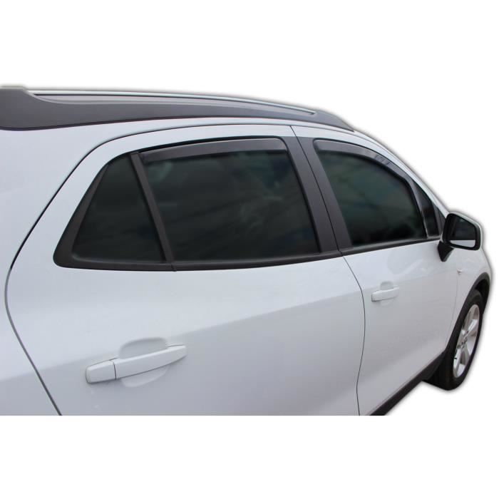 Air Deflectors - SCOUTT - Opel Mokka/Mokka X - Smoked - Reinforced Acrylic - Easy Installation