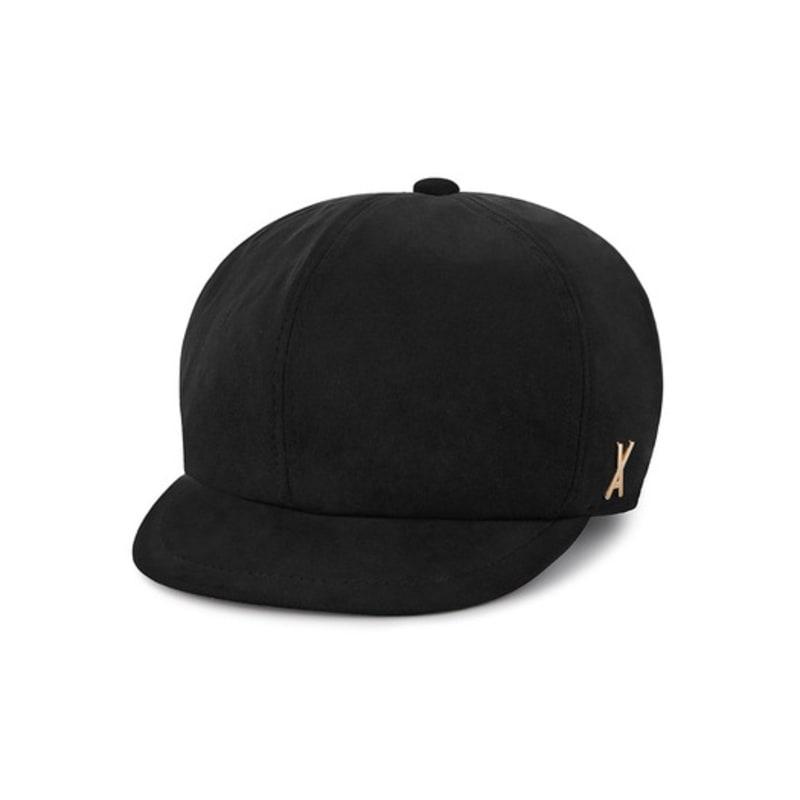 VARZAR VA Studded Easy Fit Newsboy Cap Black